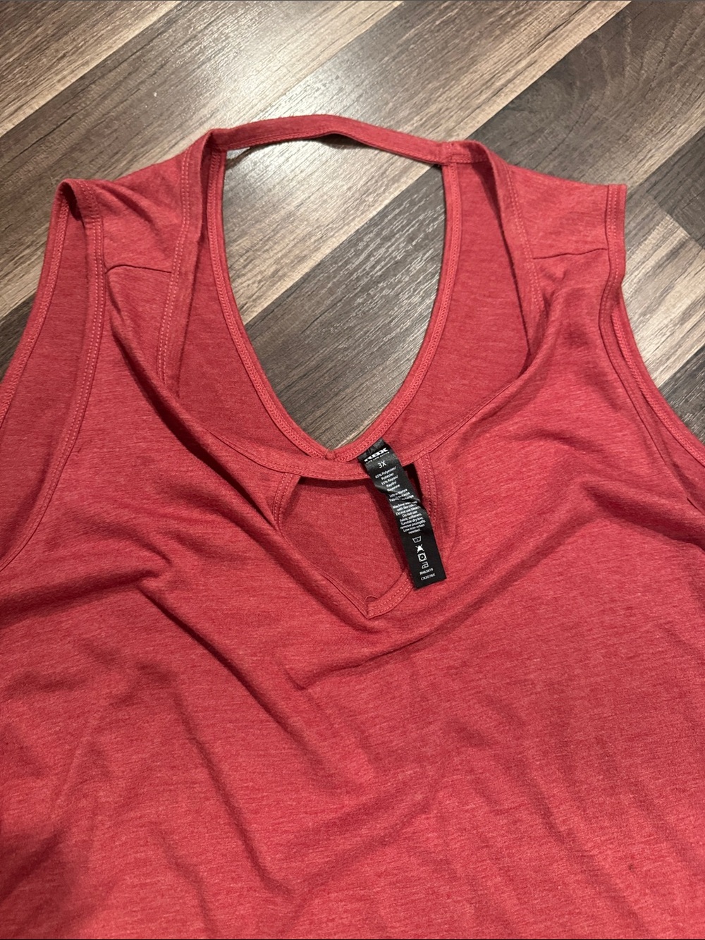 RBX Red Women's Racerback V-Neck Tank Top